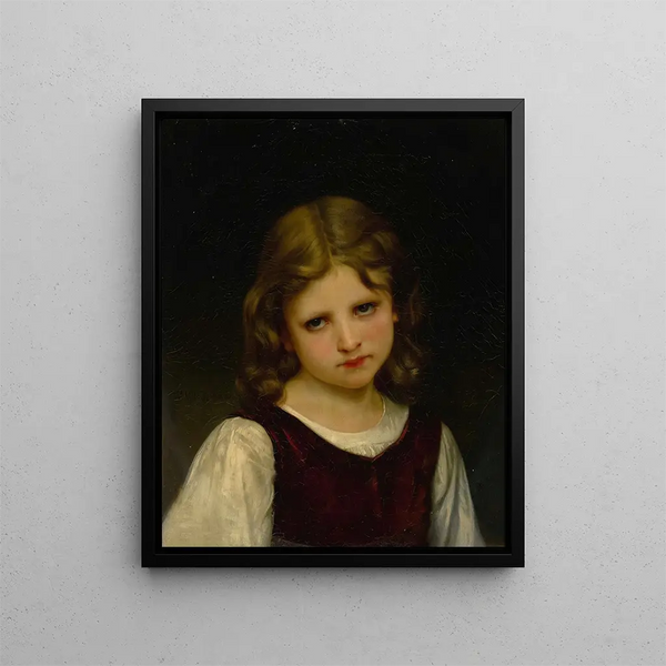 Mignon - William Bouguereau — framed artwork on a wall