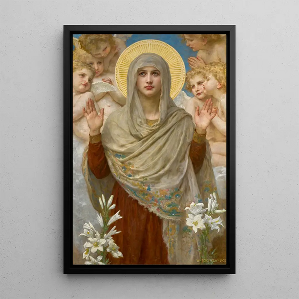 Ora Pro Nobis - William Bouguereau — framed artwork on a wall