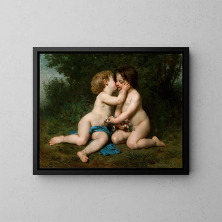 Peace - William Bouguereau — framed artwork on a wall