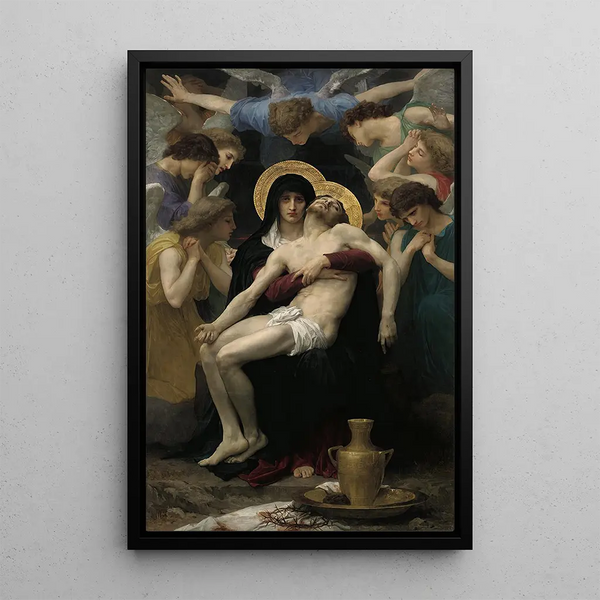 Piéta - William Bouguereau — framed artwork on a wall