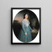 Portrait of Marie-Clina Brieu - William Bouguereau — framed artwork on a wall