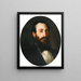 Portrait painting of Fernand Bartholoni - William Bouguereau — framed artwork on a wall