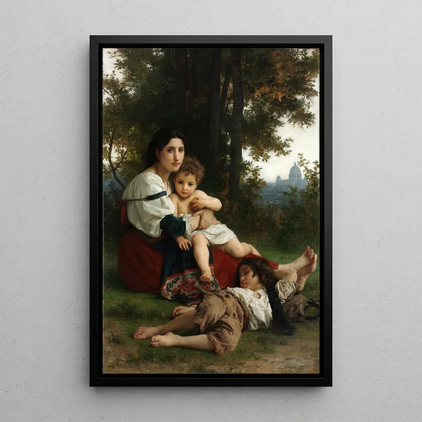 Repos - William Bouguereau — framed artwork on a wall