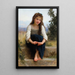 Reverie - William Bouguereau — framed artwork on a wall