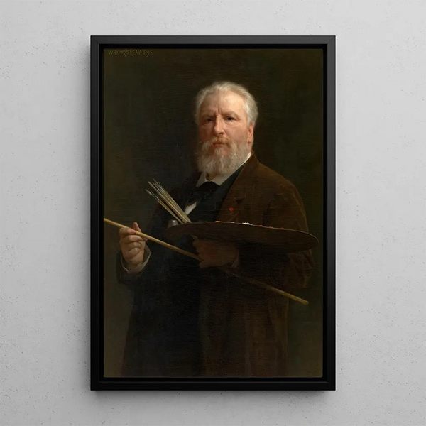 Self-portrait Painting - William Bouguereau — framed artwork on a wall