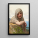 Souvenir - William Bouguereau — framed artwork on a wall