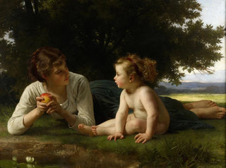 Temptation - William Bouguereau — artwork view