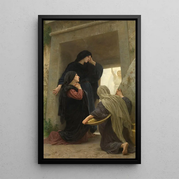 Les Saintes Femmes au tombeau - William Bouguereau — framed artwork on a wall