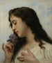 Woman with Iris - William Bouguereau — artwork view