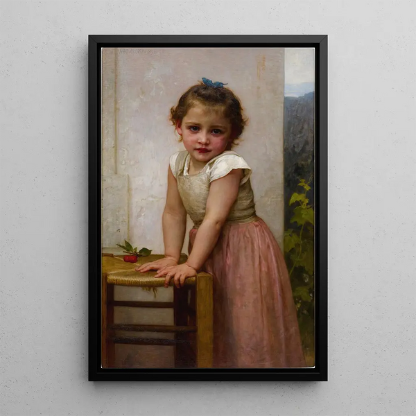 Yvonne - William Bouguereau — framed artwork on a wall