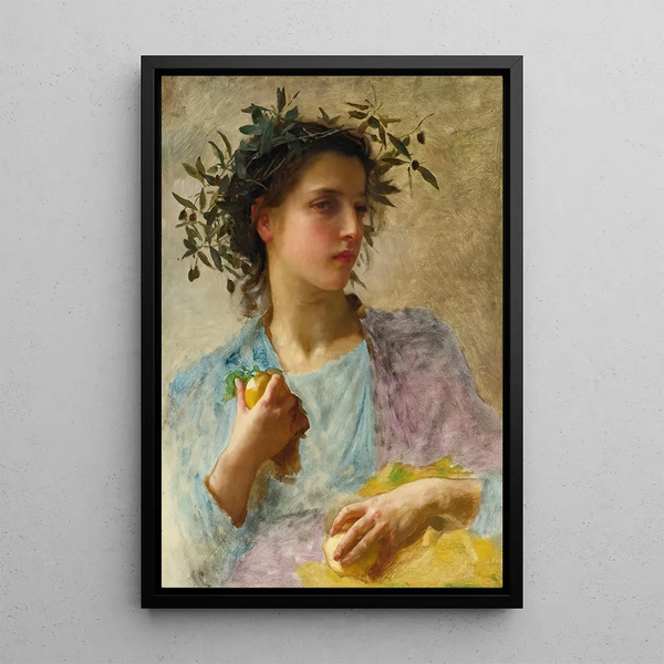 Summer - William Bouguereau — framed artwork on a wall