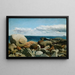 Coastal Rocks at Nahant, a Sketch - William Bradford — framed artwork on a wall