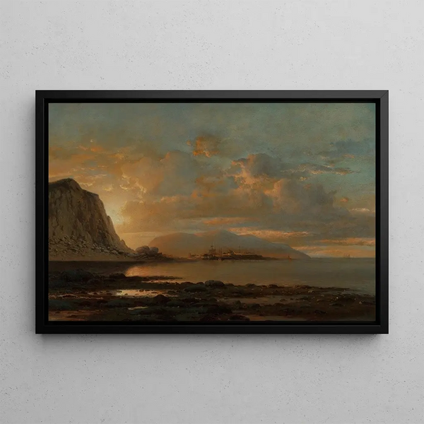 Port d'attache Côte du Labrador - William Bradford — framed artwork on a wall
