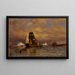 Looking towards Battle Harbor - William Bradford — framed artwork on a wall