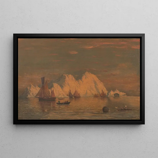the Labrador coast - William Bradford — framed artwork on a wall