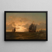 Return of the Whalers - William Bradford — framed artwork on a wall