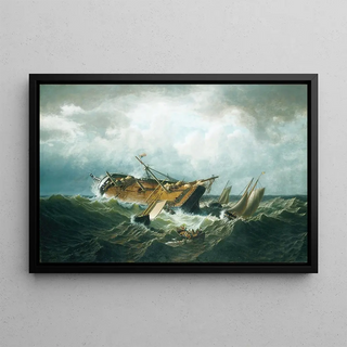 William Bradford - Shipwreck off Nantucket Wreck off Nantucket after a Storm.webp