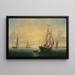 La Goélette Jane de Bath, Maine - William Bradford — framed artwork on a wall