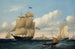 The whaler Emma C. Jones off Round Hills, New Bedford - William Bradford — artwork view