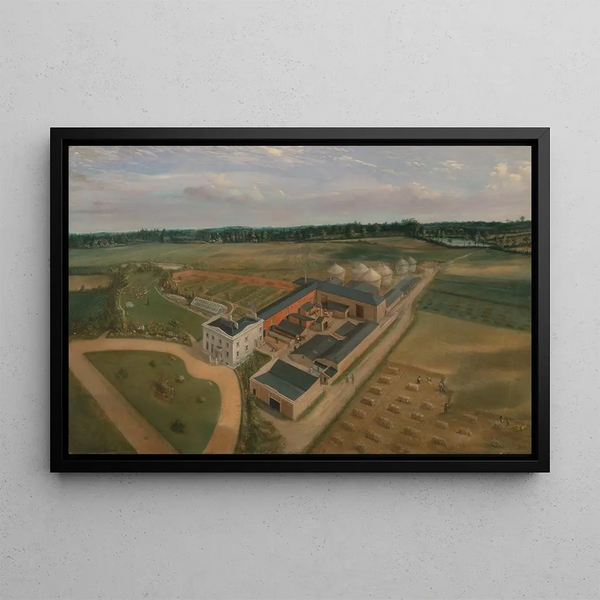 Tiptree Hall and farm, Essex - William Brown — framed artwork on a wall