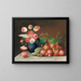 Still life with fruits and flowers - William Buelow Gould — framed artwork on a wall
