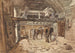 Interior of a Stable with Two Horses Feeding - William Burgess — artwork view