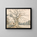 View of a park with deer - William Byron — framed artwork on a wall