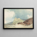 Château sur une falaise avec mer agitée - William Callow — framed artwork on a wall