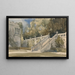 Staircase of Garden Haddon Hall - William Callow — framed artwork on a wall