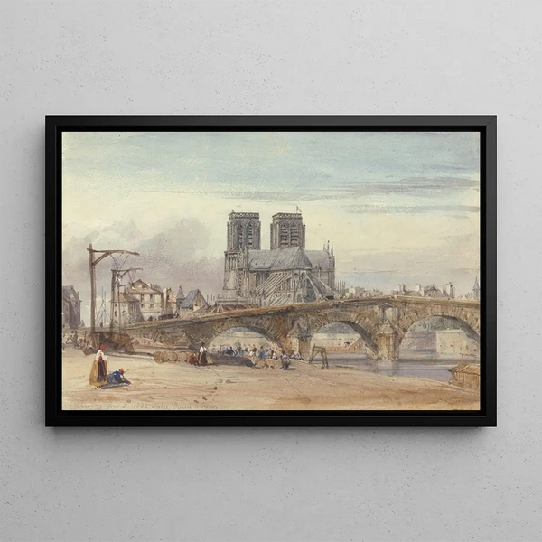 Notre-Dame de Paris - William Callow — framed artwork on a wall
