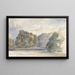 on the Wharfe, Bolton Abbey - William Callow — framed artwork on a wall