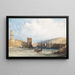 L'Entrée du port de Marseille - William Callow — framed artwork on a wall