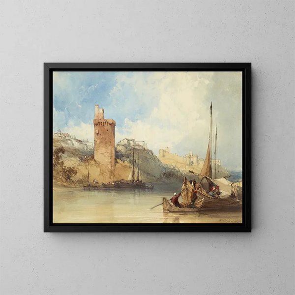 Villeneuve-lès-Avignon - William Callow — framed artwork on a wall