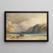 Walenstadt from Weesen Switzerland - William Callow — framed artwork on a wall