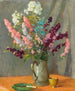 Tasse en étain avec delphiniums - William Chadwick — artwork view
