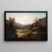 Mountain Landscape Painting of North Carolina - William Charles Anthony Frerichs — framed artwork on a wall