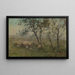 A flock of sheep - William Charles Estall — framed artwork on a wall