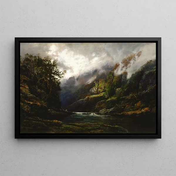 Le Haut Nepean - William Charles Piguenit — framed artwork on a wall