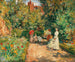 L'heure du thé dans un jardin clos - William Christian Symons — artwork view