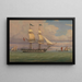 The English Brick Norval Before the Wind - William Clark — framed artwork on a wall