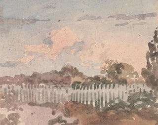 Landscape with Fence - William Collins — artwork view