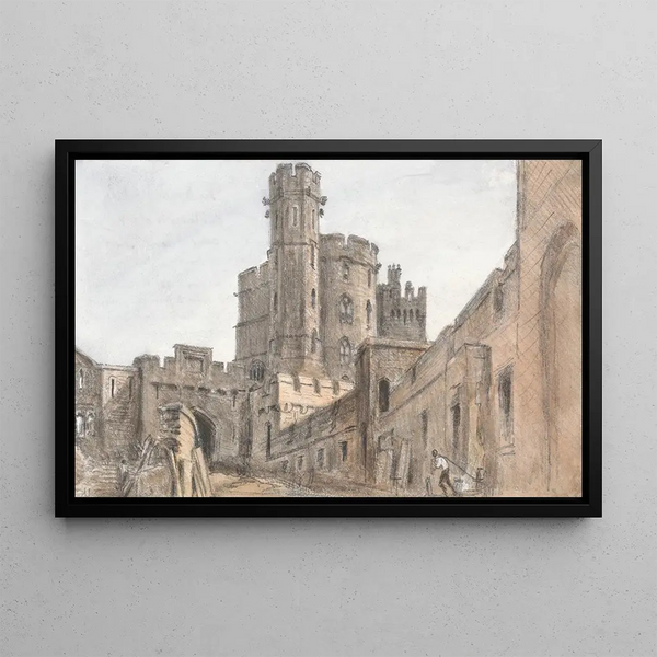 Windsor Castle - William Crotch — framed artwork on a wall