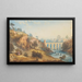 a Bridge near Rome - William Crouch — framed artwork on a wall