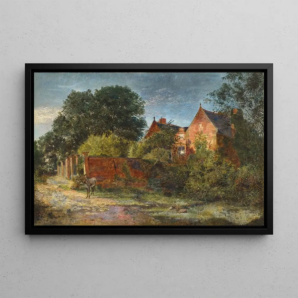 Shotwick sur la Dee - William Davis — framed artwork on a wall