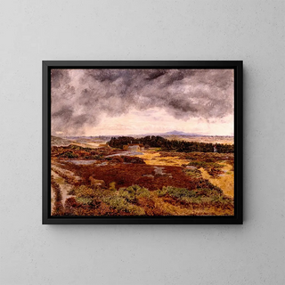 View from Bidston Hill - William Davis — framed artwork on a wall