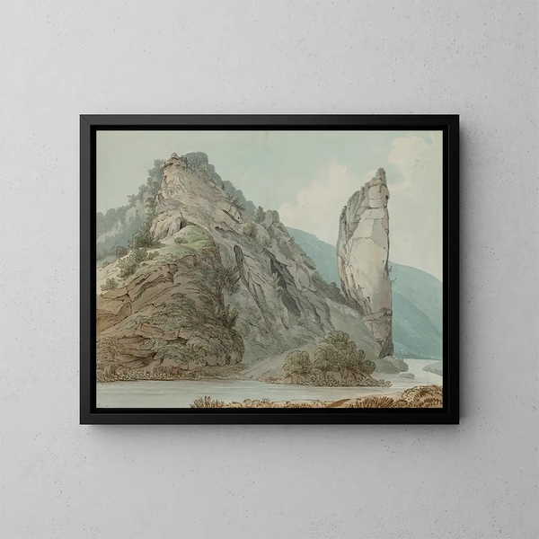 Rocher d'Ilam, Dovedale - William Day — framed artwork on a wall