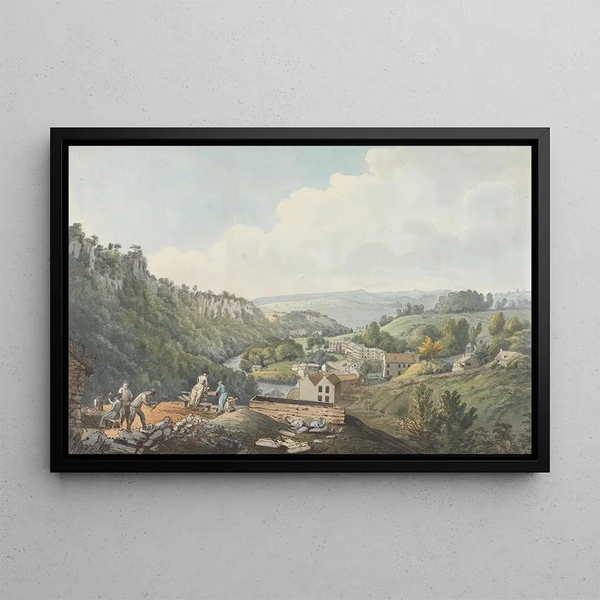 Les Bains de Matlock, Derbyshire - William Day — framed artwork on a wall