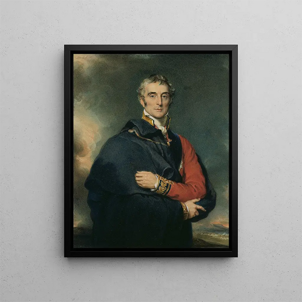 the Duke of Wellington after Lawrence and Evans - William Derby — framed artwork on a wall