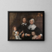 Portrait of a family probably that of Richard Streatfeild - William Dobson — framed artwork on a wall