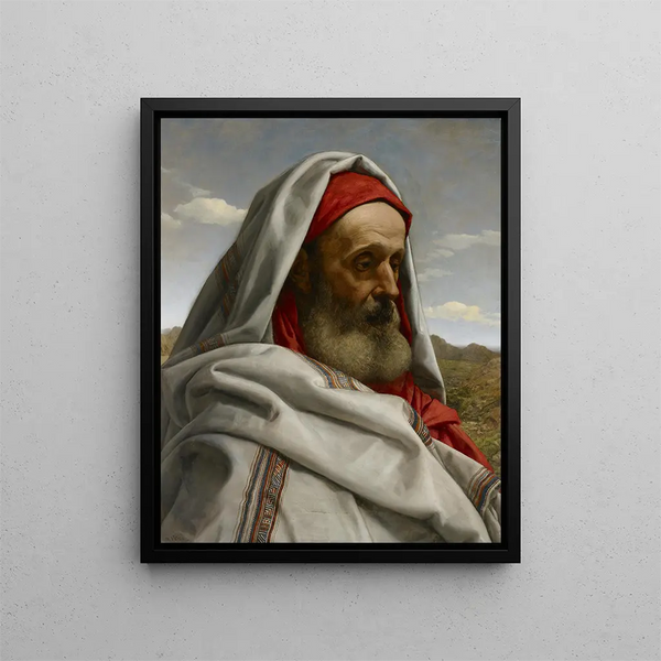 Éliézer de Damas - William Dyce — framed artwork on a wall
